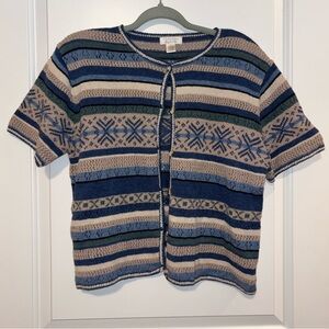 Vintage Short Sleeve Cardigan